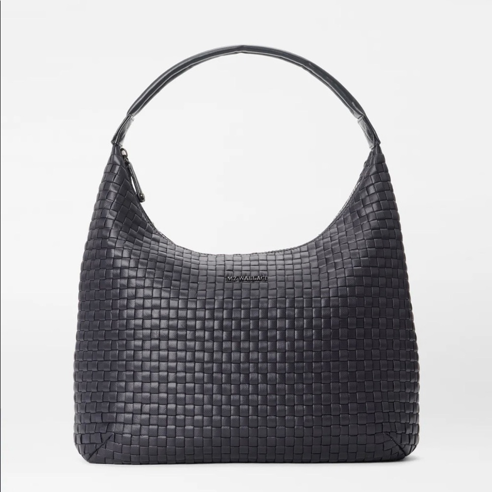 MZ Wallace Black Large Woven Shoulder bag